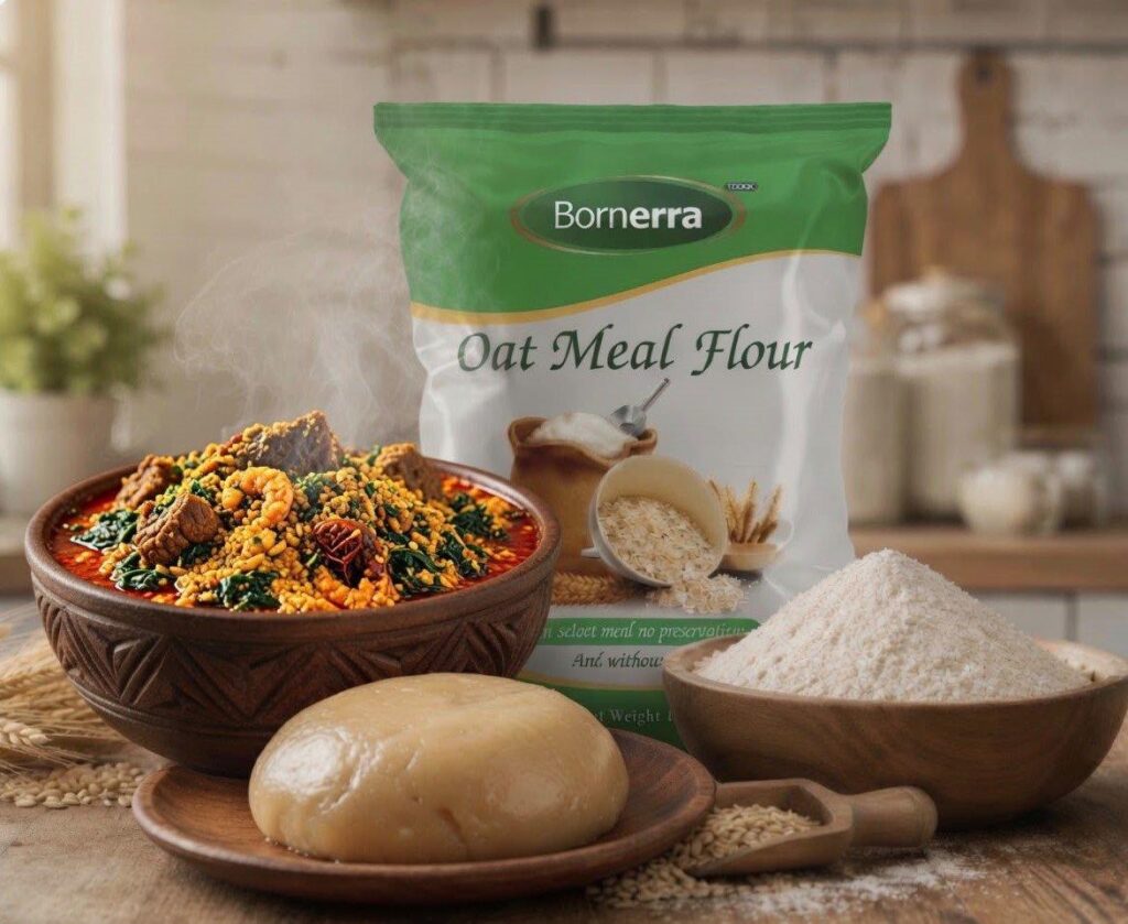 Bornerra brand commercial packaging representing premium food standards
